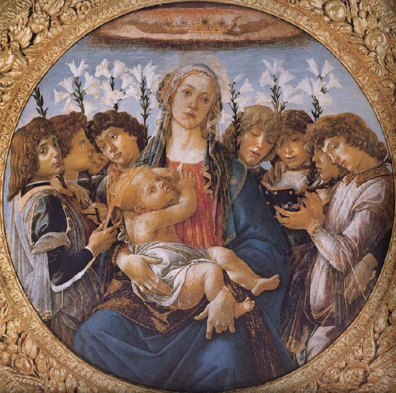 Sandro Botticelli Our Lady of the eight sub angel Germany oil painting art